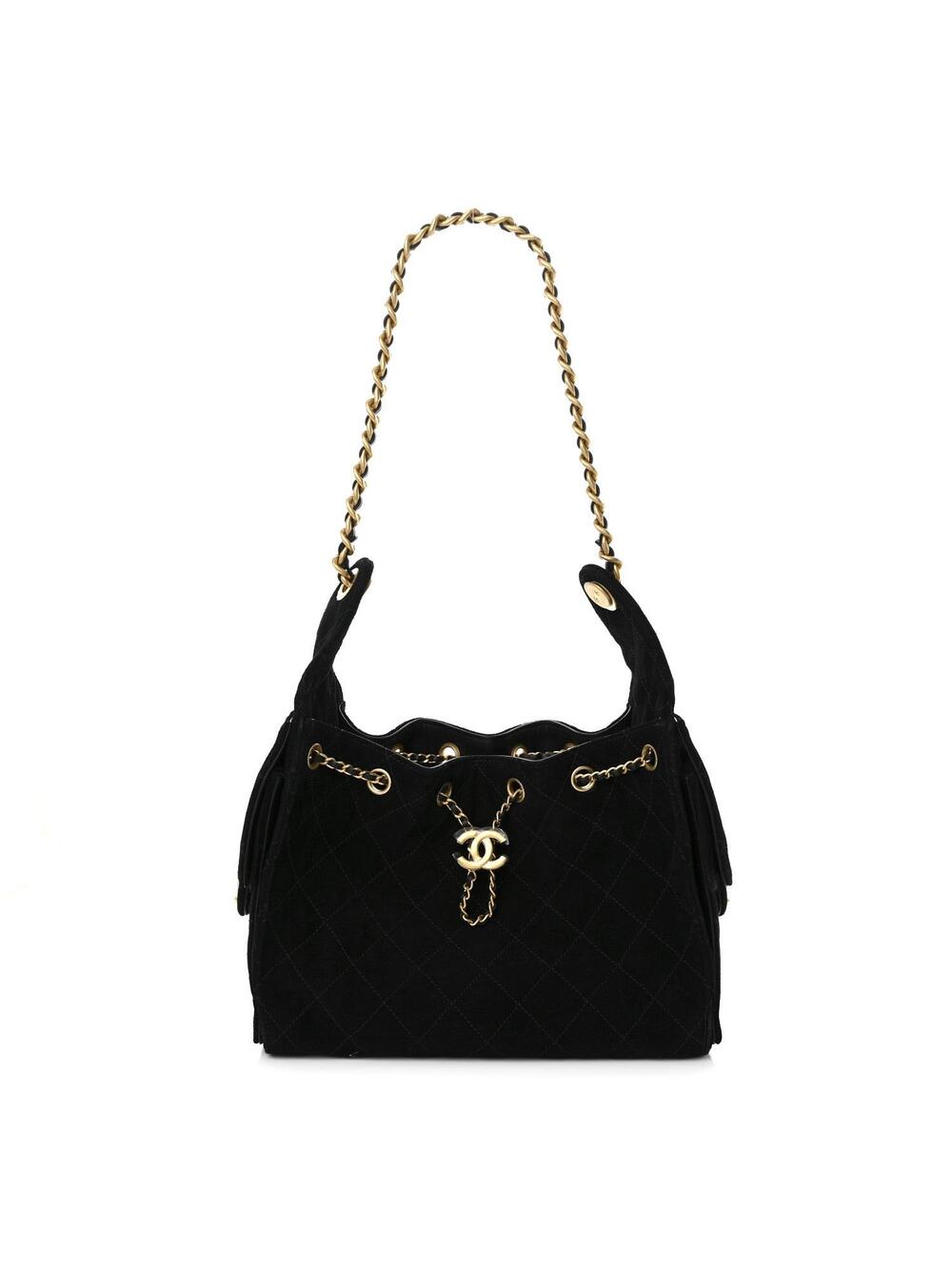 Suede Quilted Small Chanel 25 Handbag #294152C69B